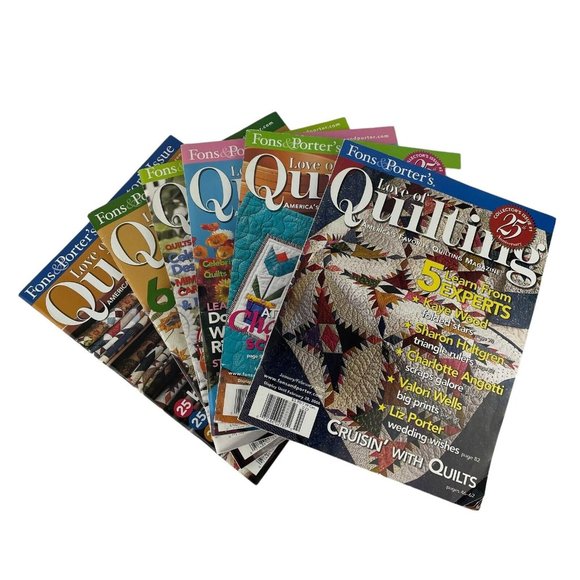 Fons & Porter Love of Quilting Magazine Lot of 6 Full Year 2006 - Picture 1 of 7
